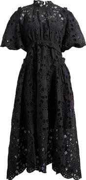 AllSaints Odette Eyelet Embroidered Dress