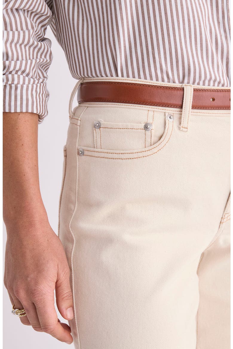 Whitney High Waist Wide Leg Jeans, Alternate, color, ECRU