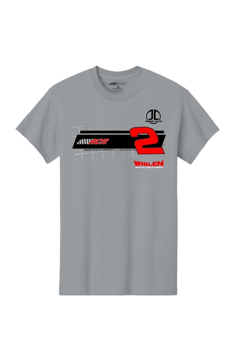 NASCAR Men's Richard Childress Racing Team Collection Gray Jesse Love Jr. Whelen Car T-Shirt, Alternate, color, Gray