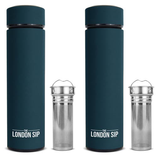 London Sip Infuser Bottle 2-pack, 16oz In Green