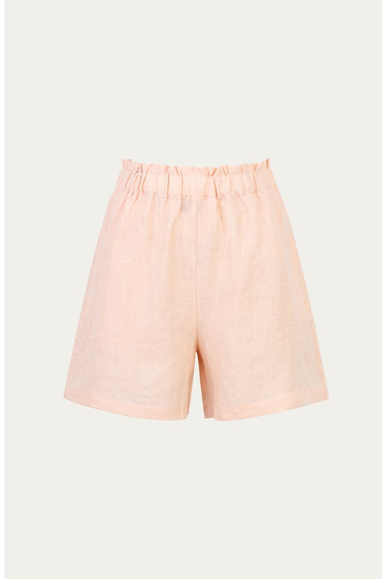 Hemp Pull-on Shorts, Alternate, color, Peach