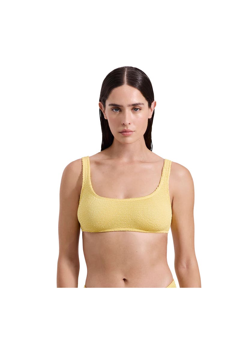 Tulum Square Neck Bikini Top, Main, color, Yellow