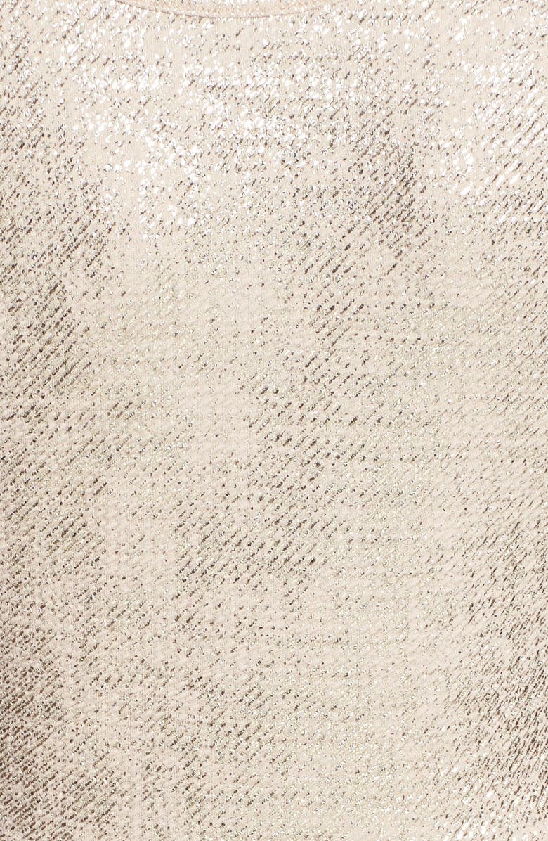 Soprano Foil High Neck Fit & Flare Dress, Alternate, color,