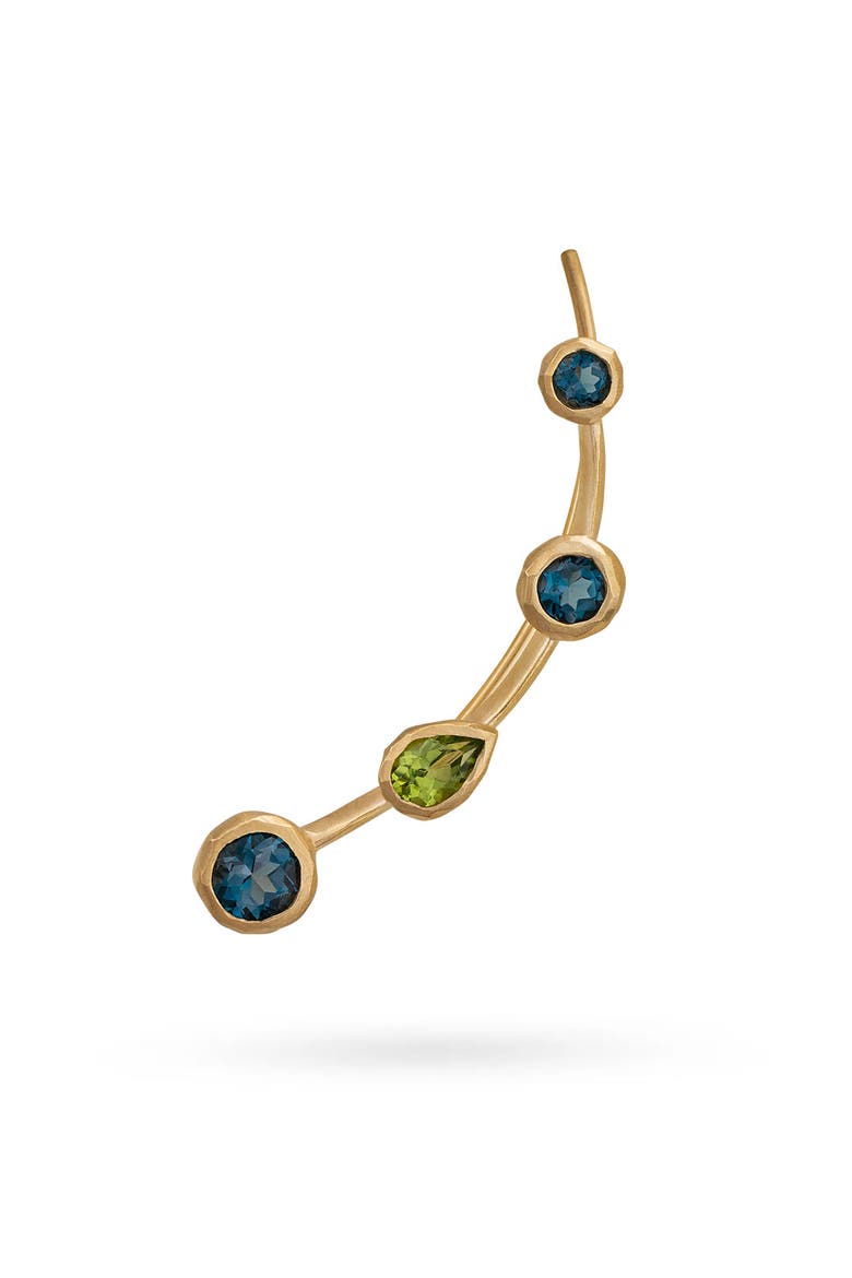 Climber Earring Topaz and Peridot, Main, color, Topaz and Peridot