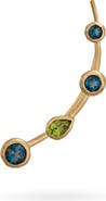 Eloise Jewelry Climber Earring Topaz and Peridot