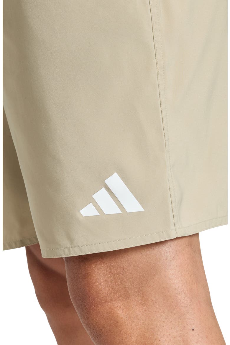 Essentials Swim Trunks, Alternate, color, WONDER CARGO/ WHITE