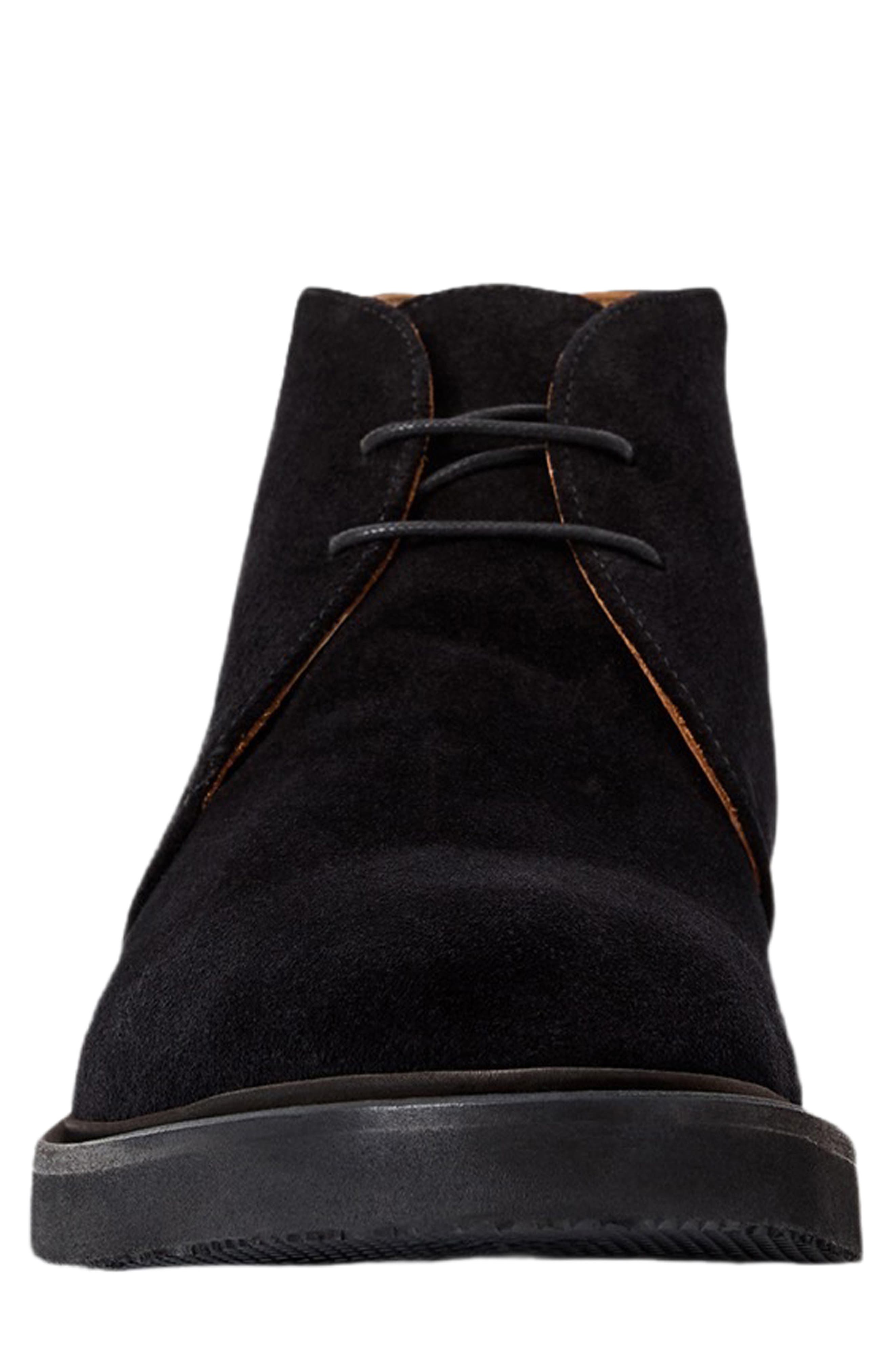Aquatalia Golliard Water Resistant Chukka Boot, Alternate, color, Black Suede