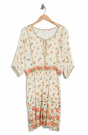 MAX STUDIO Floral Puff Sleeve Dress
