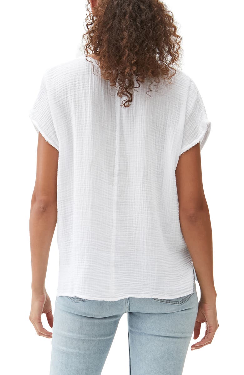 Michael Stars Draya V-Neck T-Shirt, Alternate, color, White