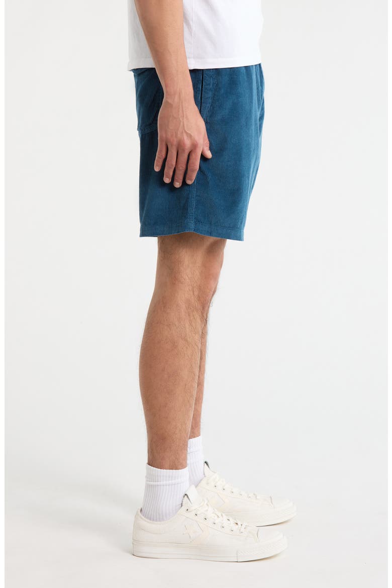Yuma Cotton Corduroy Drawstring Shorts, Alternate, color, STELLA BLUE