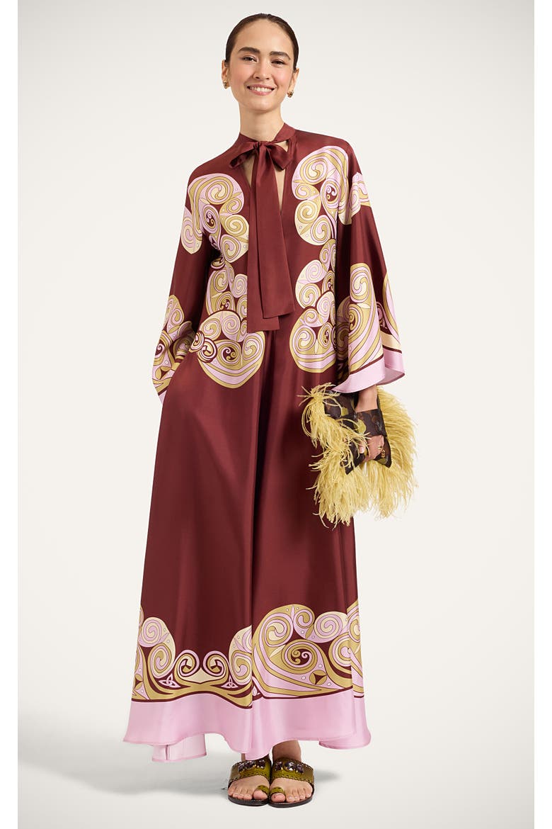 Magnifico Dress, Main, color, Kells Swirl Placée Burgundy