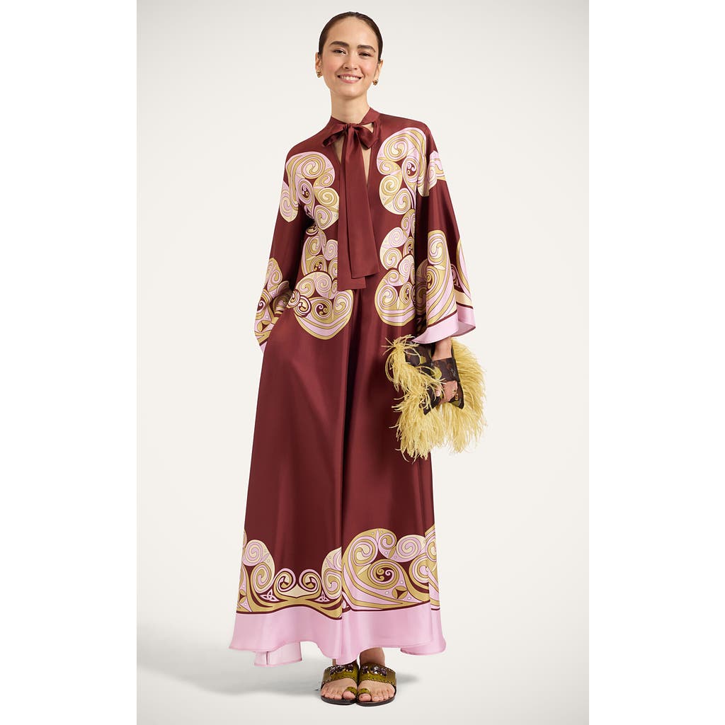 La DoubleJ Magnifico Dress in Kells Swirl Placée Burgundy at Nordstrom, Size 38