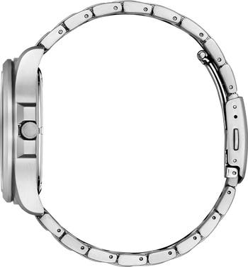 Eco-Drive Stainless Steel Bracelet Watch, 44mm