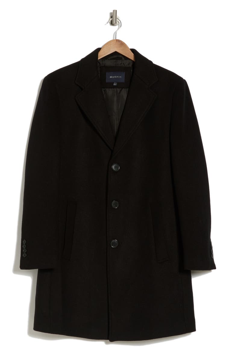 Tailored Wool Blend Jacket, Alternate, color, BLACK