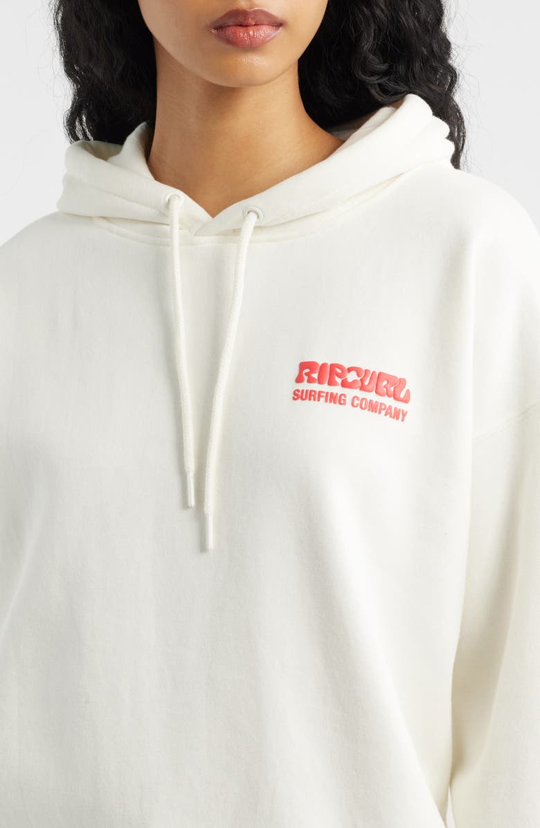 Rip Curl Surf Puff Print Graphic Hoodie, Alternate, color, Cayenne