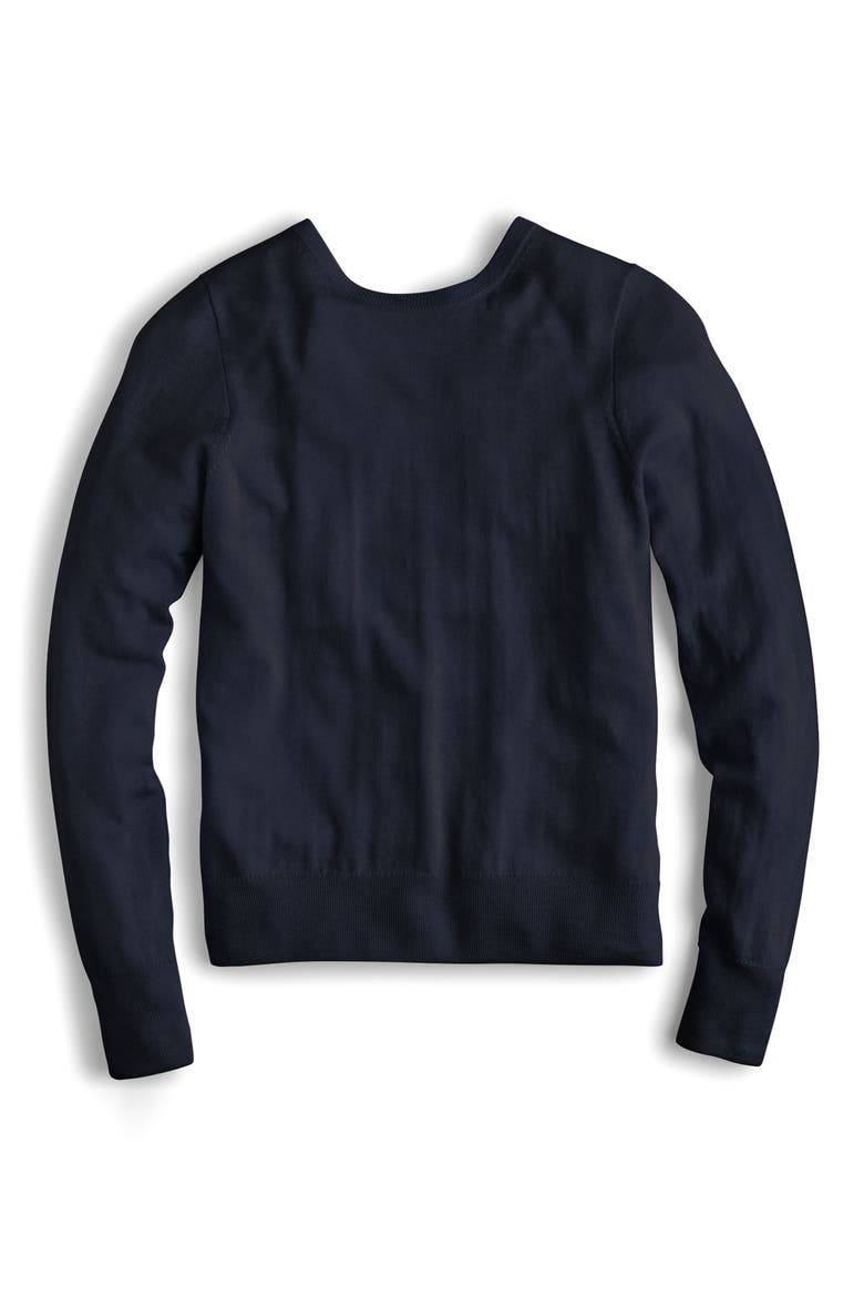 Reversible Button Back Sweater, Alternate, color, NAVY