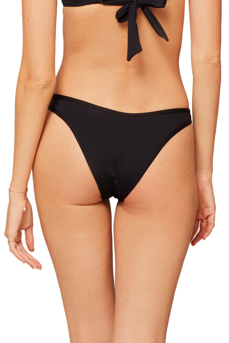 L Space Whiplash Bikini Bottoms, Alternate, color, BLACK