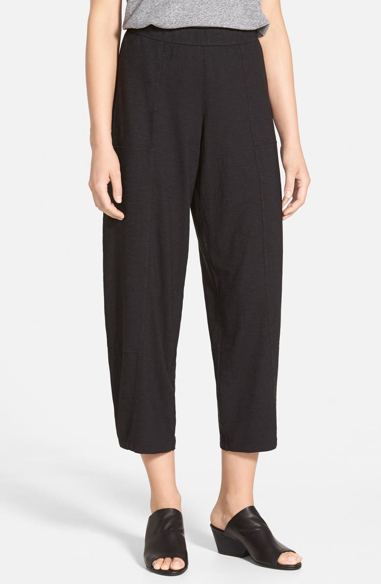 Eileen Fisher Hemp & Organic Cotton Wide Leg Ankle Pants, Main, color,