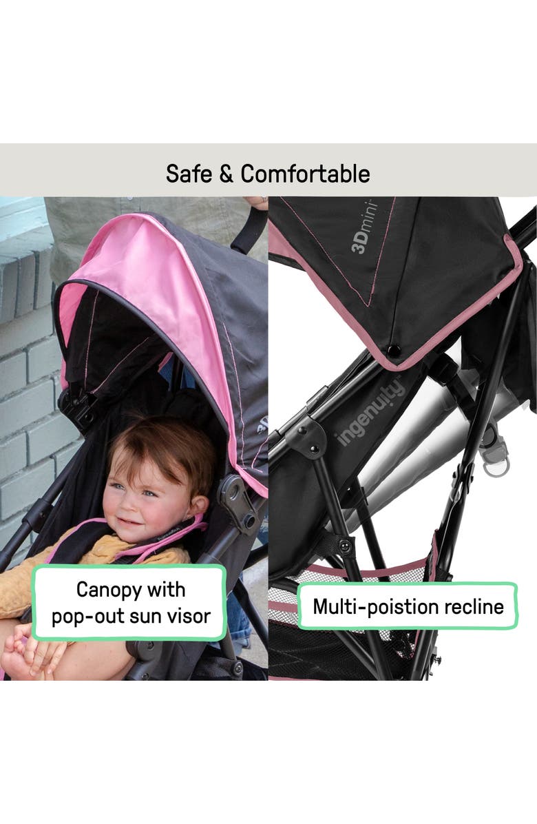 INGENUITY 3Dmini Convenience Stroller, Alternate, color, Pink