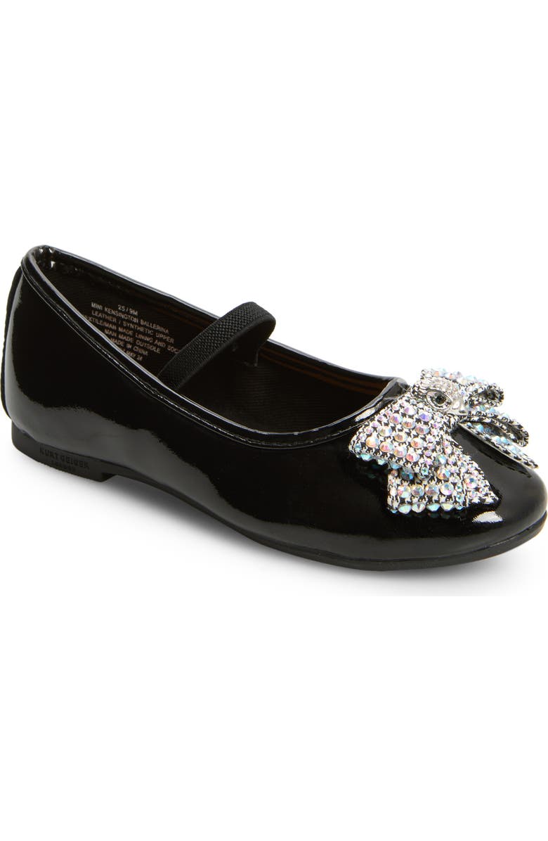 Kurt Geiger London Kids' Mini Kensington Ballet Flat, Main, color, Black Patent