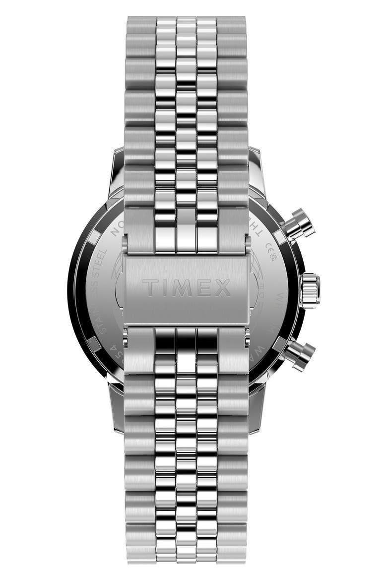 Marlin® Chronograph Bracelet Watch, 40mm, Alternate, color, STAINLESS STEEL