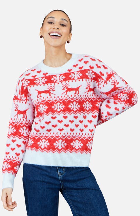 Heart Fairisle Christmas Jumper