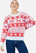 Yumi Heart Fairisle Christmas Jumper