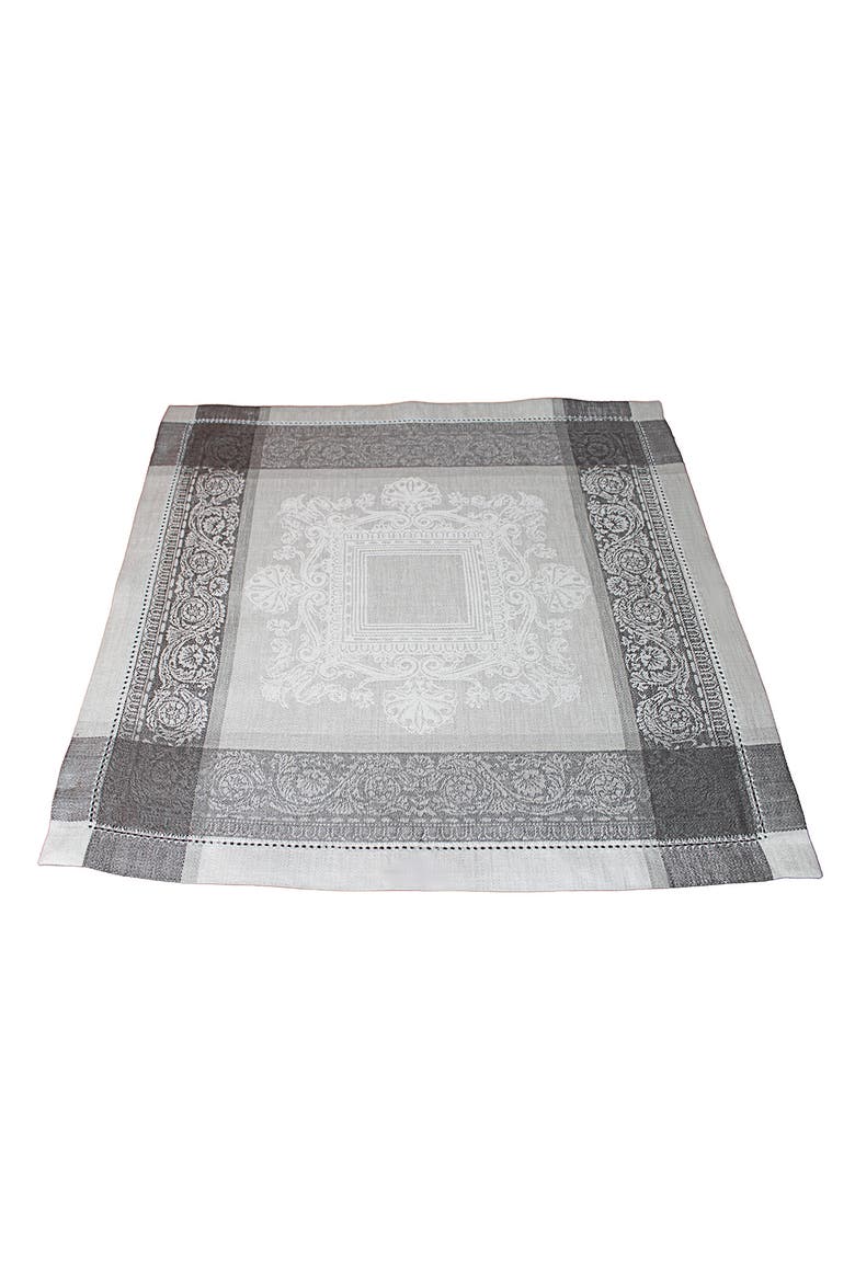 Linen Cleopatra Napkins - Set of 6, Main, color, SHADES OF GREY