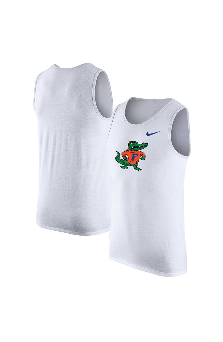 Nike Men's Nike White Florida Gators Vintage Logo Performance Tank Top, Main, color, White