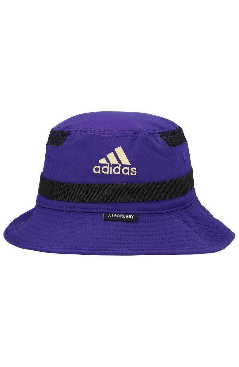 adidas Men's adidas Purple Washington Huskies 2021 Sideline AEROREADY Bucket Hat, Alternate, color, 