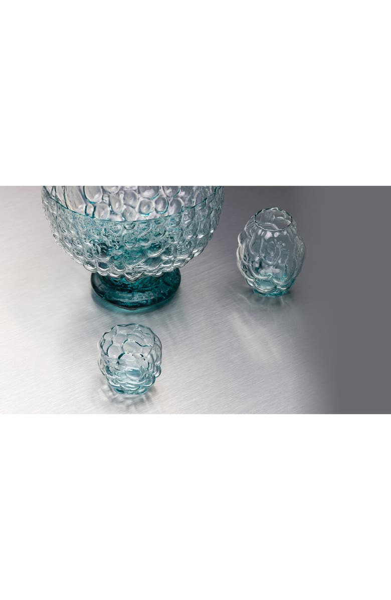 Kosta Boda Moss Circular Glass Vase, Alternate, color, Blue