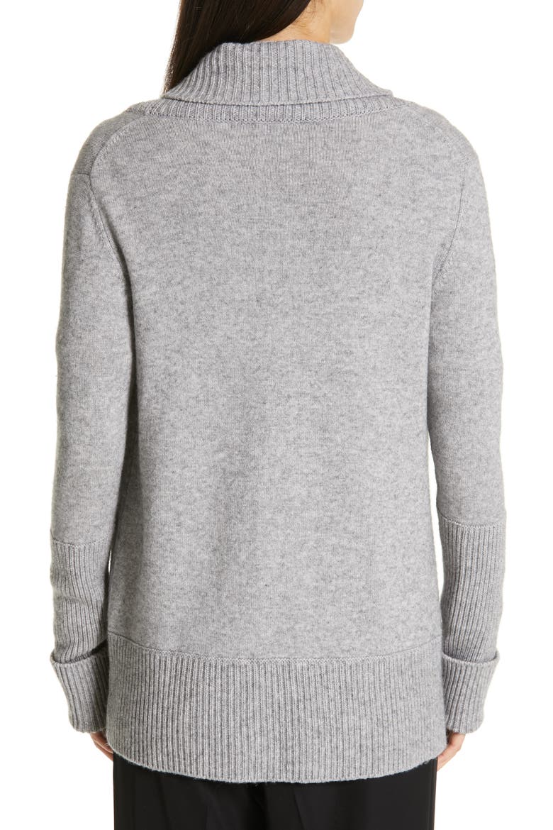 Wool & Cashmere Cardigan, Alternate, color, H STEEL