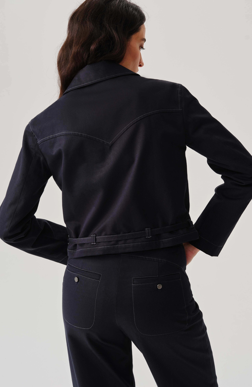 Leman Mercer Sloane Jacket In Blue