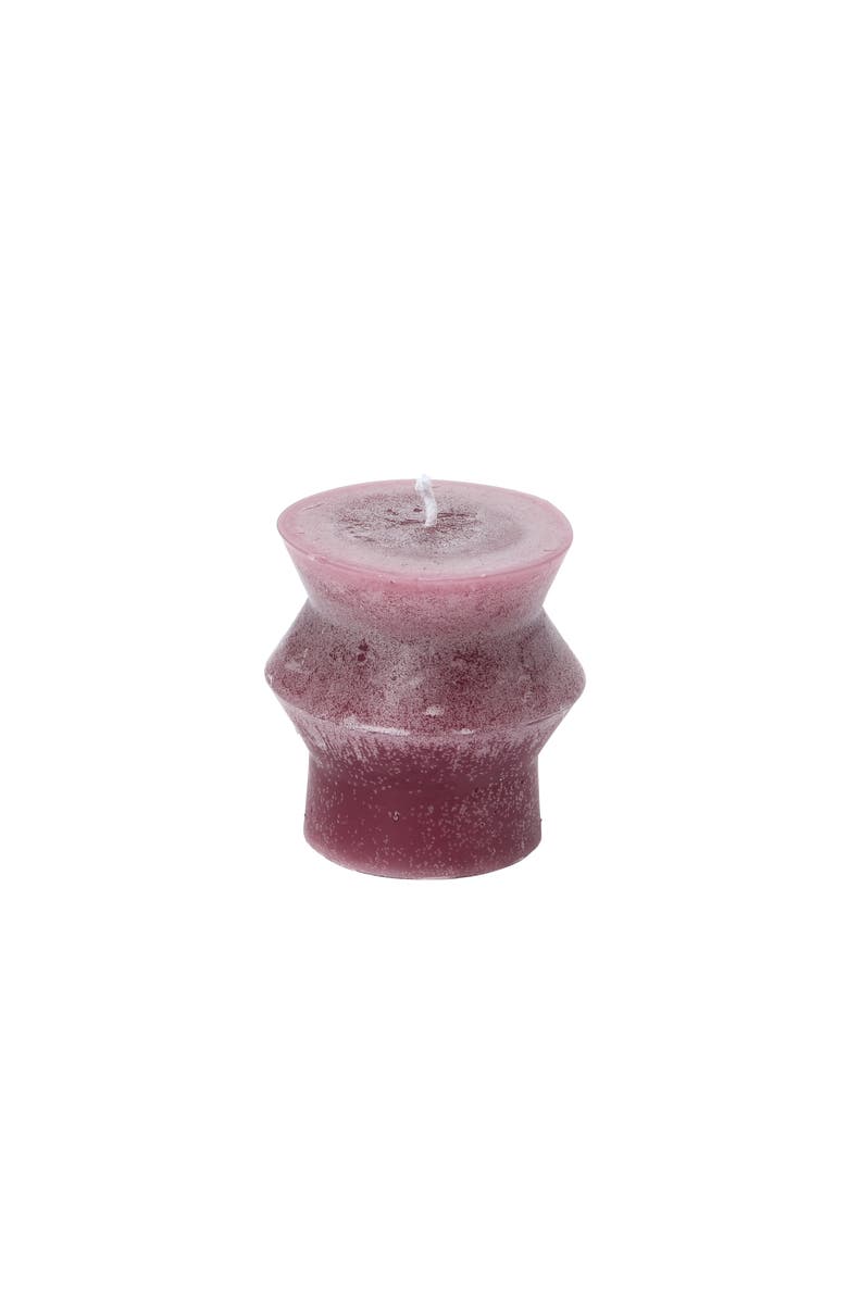 Storied Home Unscented Pillar Candle, Main, color, Purple