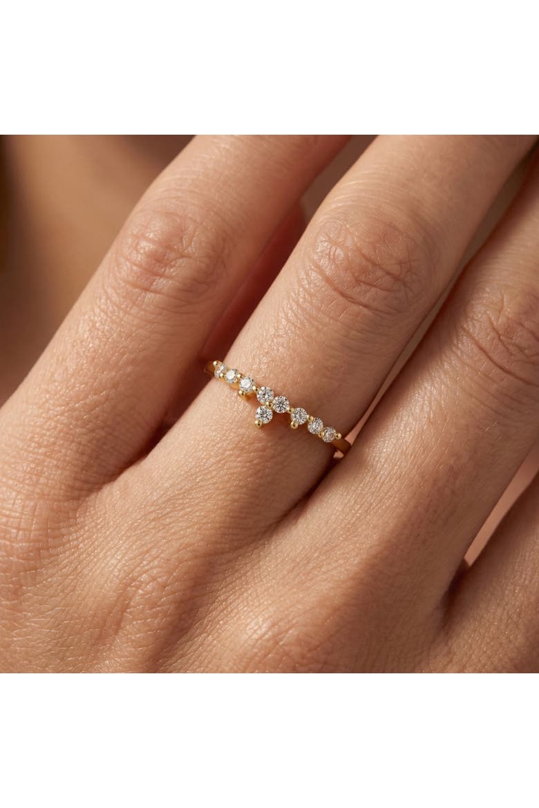 1/5Ct Stackable Diamomnd Anniversary Ring Wedding Band 14k Gold Lab Grown, Alternate, color, 14k White Gold