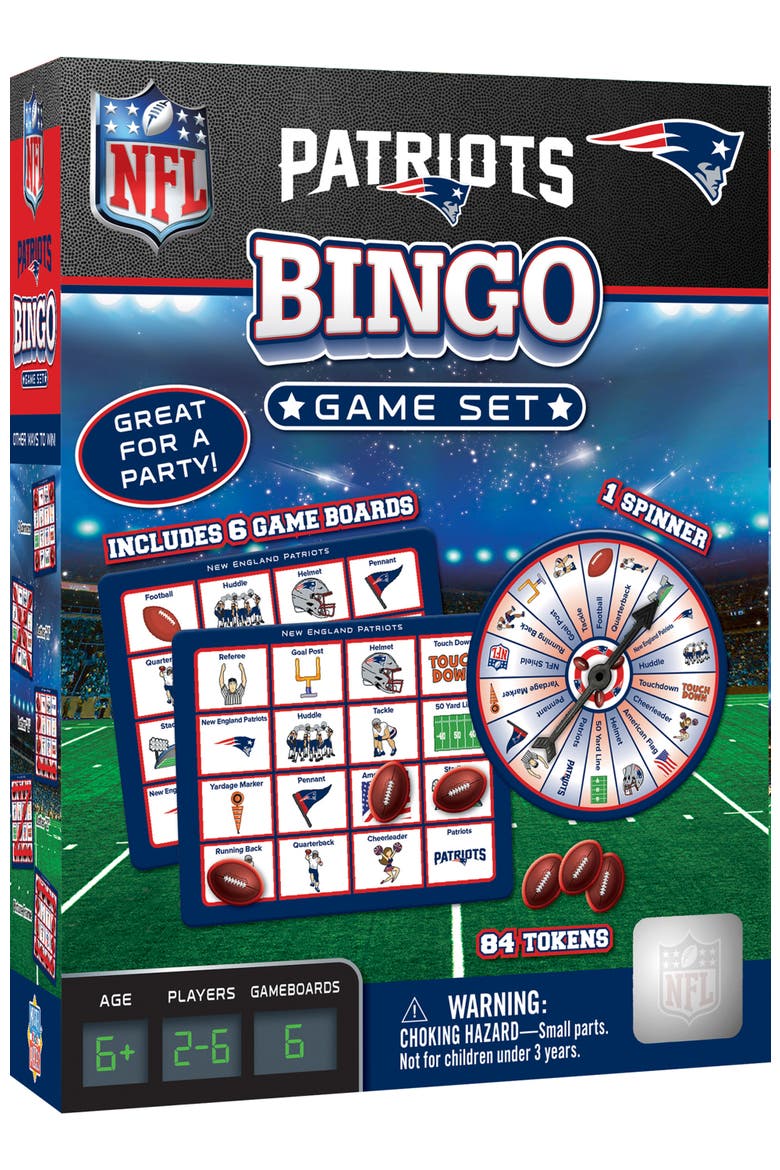 New England Patriots NFL Bingo Game, Main, color, Multicolor