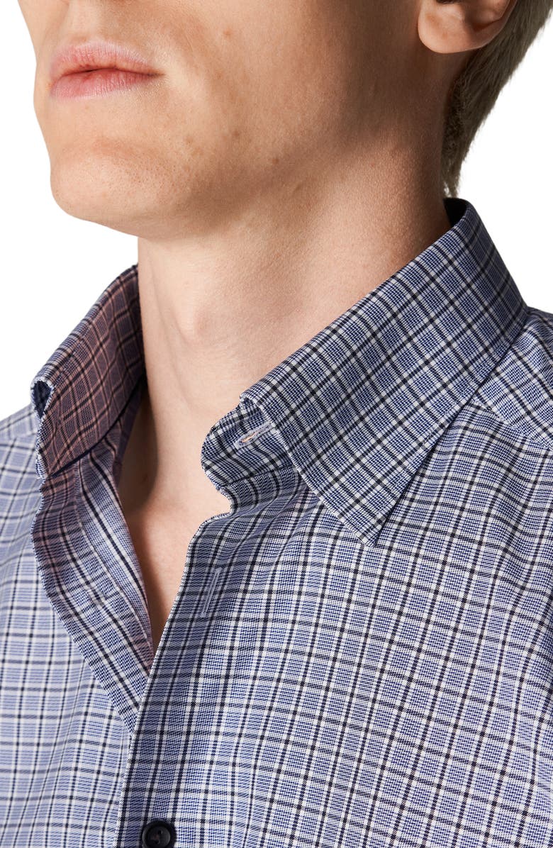 Eton Contemporary Fit Plaid Dress Shirt, Alternate, color, 