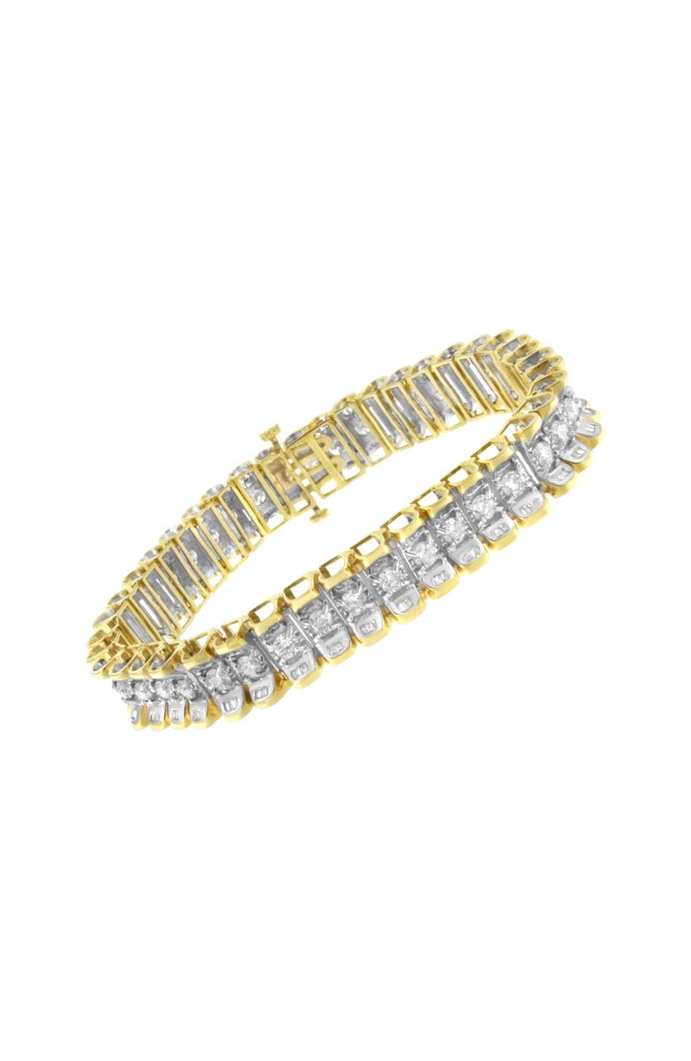 Haus of Brilliance 14K Gold 5.0 Cttw Diamond Reflective Tennis Bracelet, Alternate, color, Yellow
