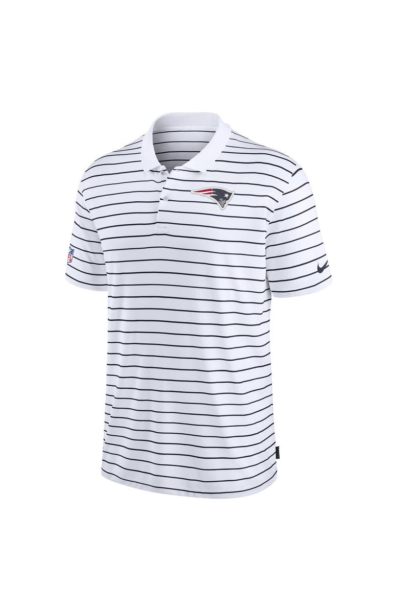 Nike Men's Nike White New England Patriots Sideline Lock Up Victory Performance Polo, Alternate, color, White