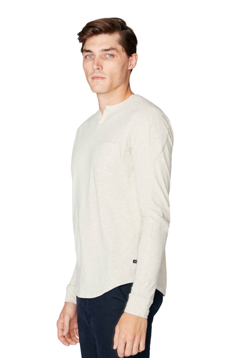 Good Man Brand Victory Slim Fit Notch Neck Long Sleeve T-Shirt, Alternate, color, 