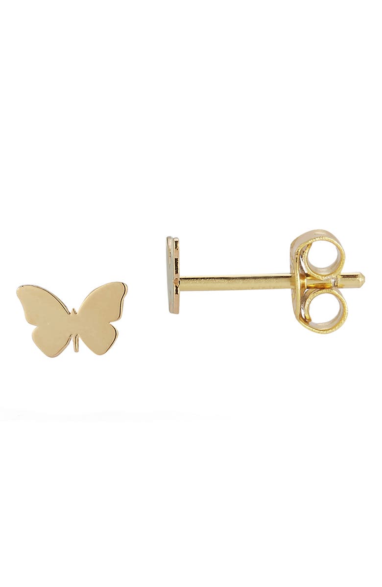 Ember Fine Jewelry 14K Gold Butterfly Stud Earrings, Main, color, Gold