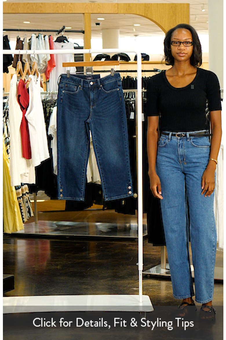 Marilyn Button Cuff Crop Capri Jeans video