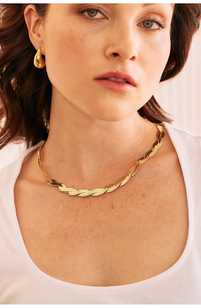 Brook and York Haven Snake Chain Necklace, Alternate, color, Gold