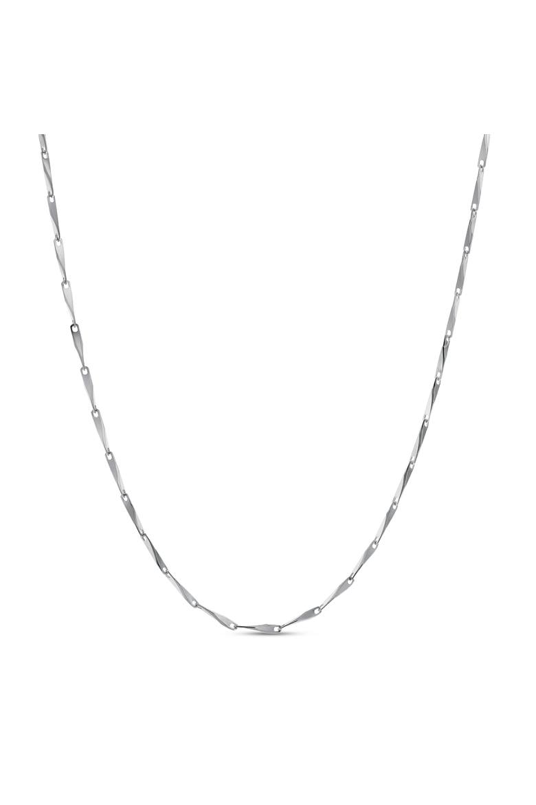 Kiyoshi Mirror Twist Bar Chain Necklace 925 Silver, Main, color, Sterling Silver