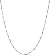 LuvMyJewelry Kiyoshi Mirror Twist Bar Chain Necklace 925 Silver