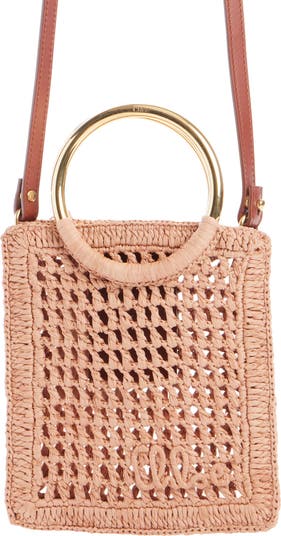 Mini Summer Banana Raffia Tote