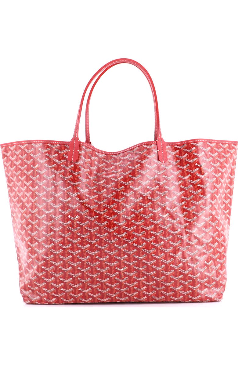 Pre-Owned Goyard Saint Louis Tote Coated Canvas GM, Alternate, color, Red