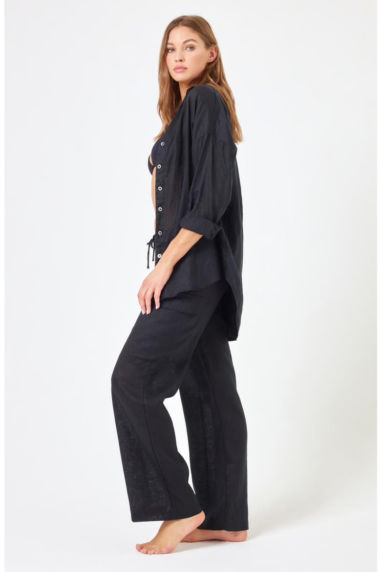 Sundown Cargo Pants, Alternate, color, BLACK