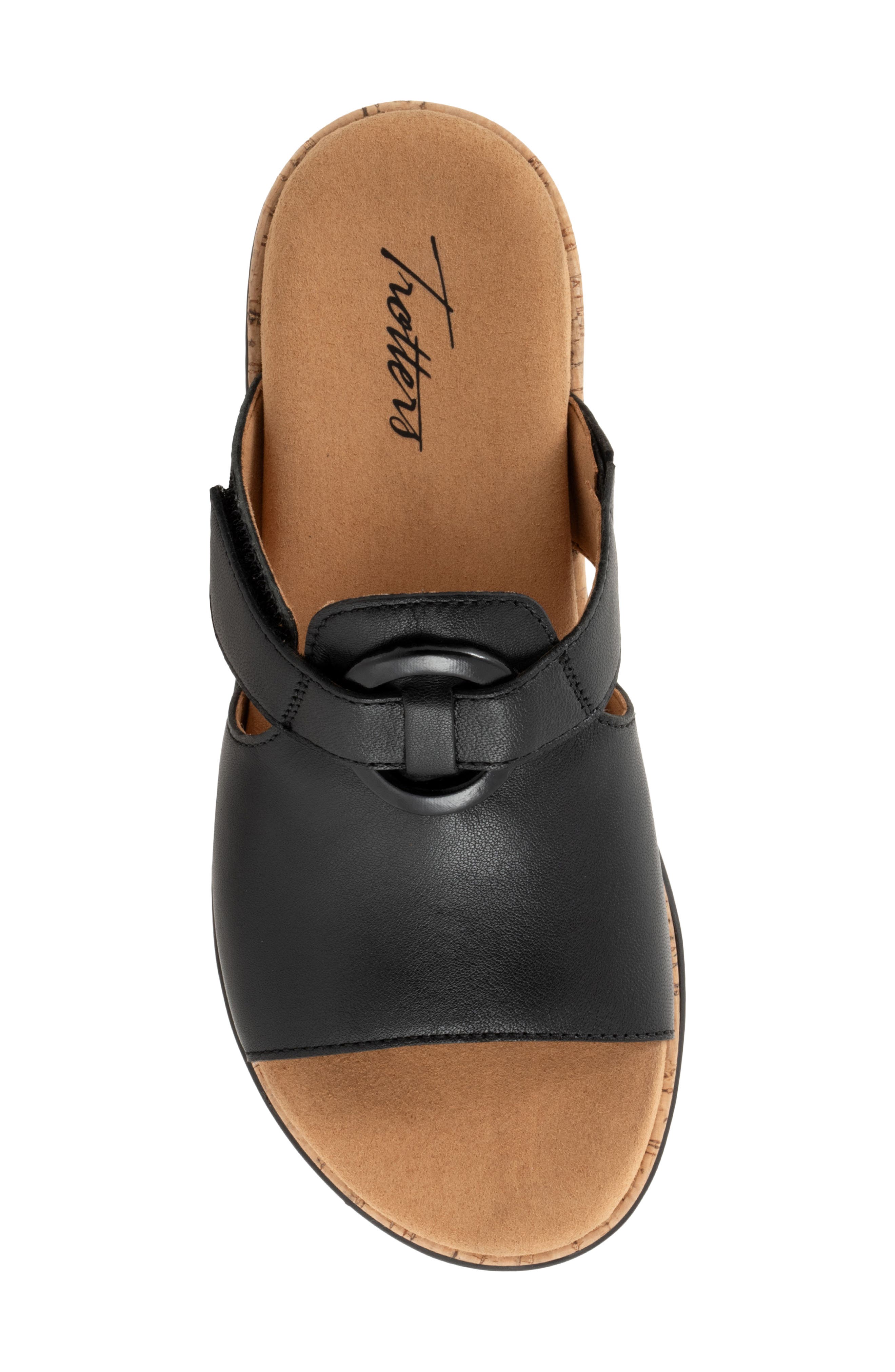 Ginnie Platform Wedge Slide Sandal, Alternate, color, BLACK