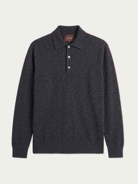 Cashmere Classic Polo Sweater
